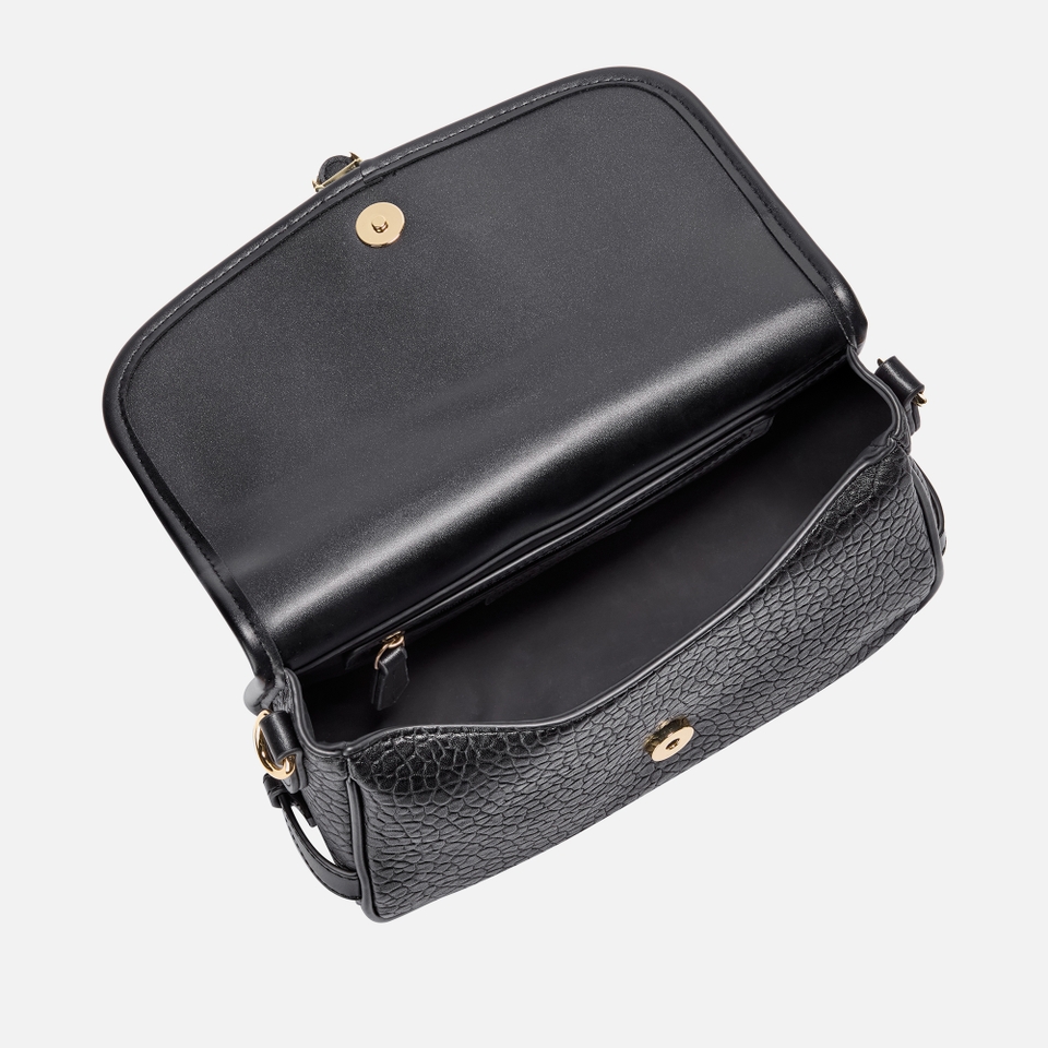 Valentino Zeno Faux Leather Croc-Effect Flap Bag 