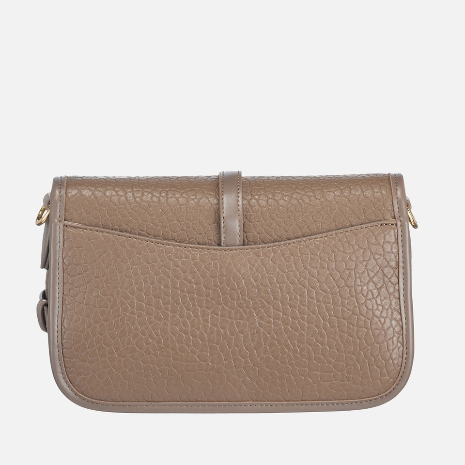 Valentino Zeno Faux Leather Croc-Effect Flap Bag 