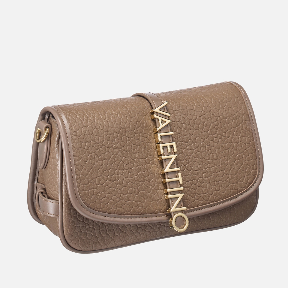 Valentino Zeno Faux Leather Croc-Effect Flap Bag 