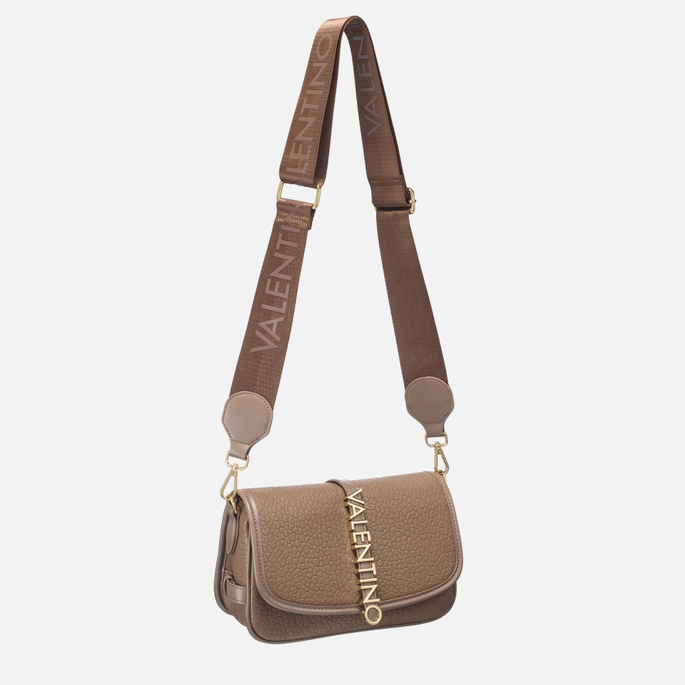 Valentino Zeno Faux Leather Croc-Effect Flap Bag 