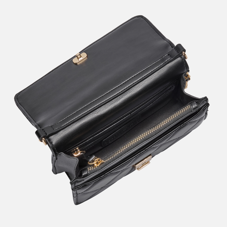 Valentino Ocarina Quilted Faux Leather Flap Bag 