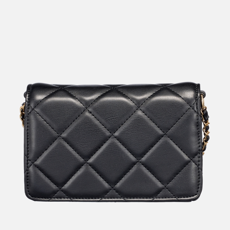 Valentino Ocarina Quilted Faux Leather Flap Bag 