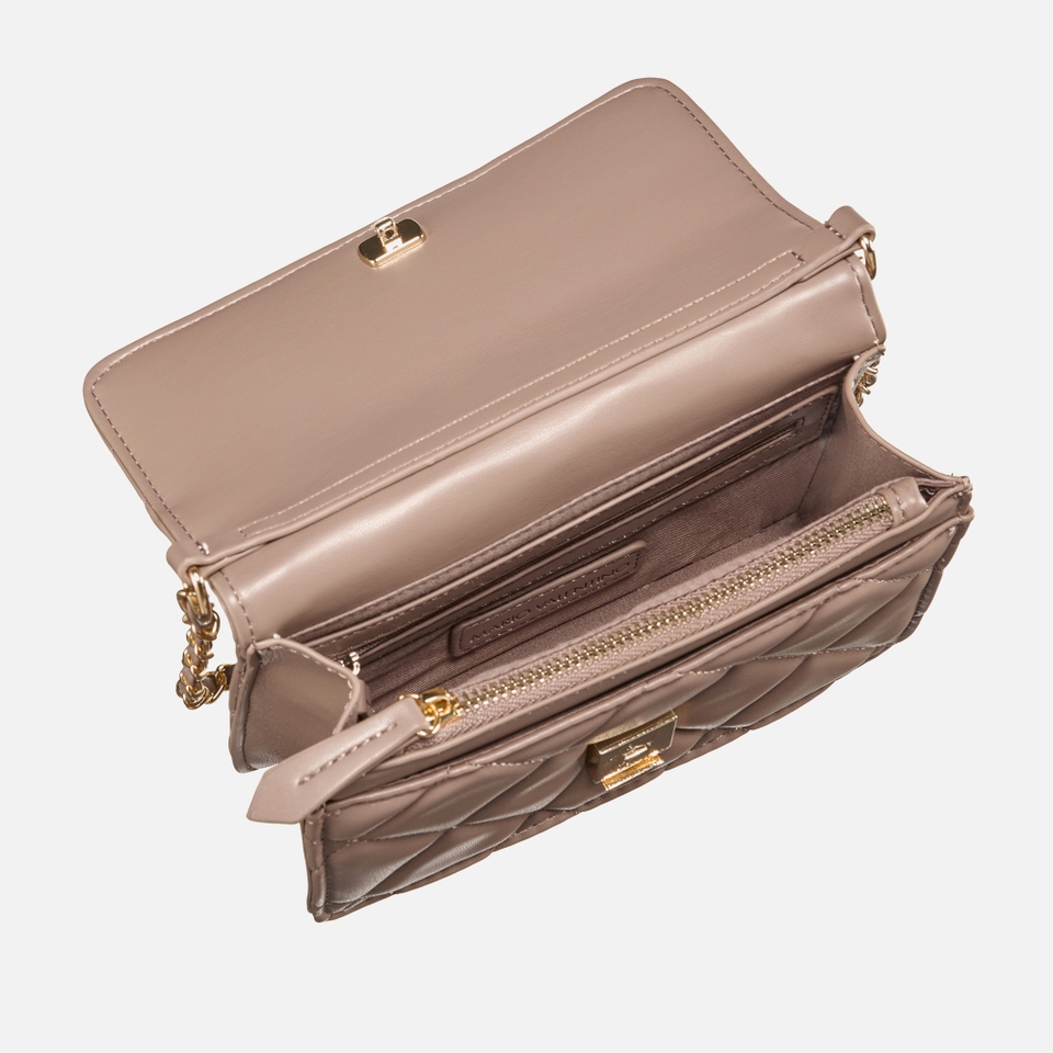 Valentino Ocarina Quilted Faux Leather Flap Bag 