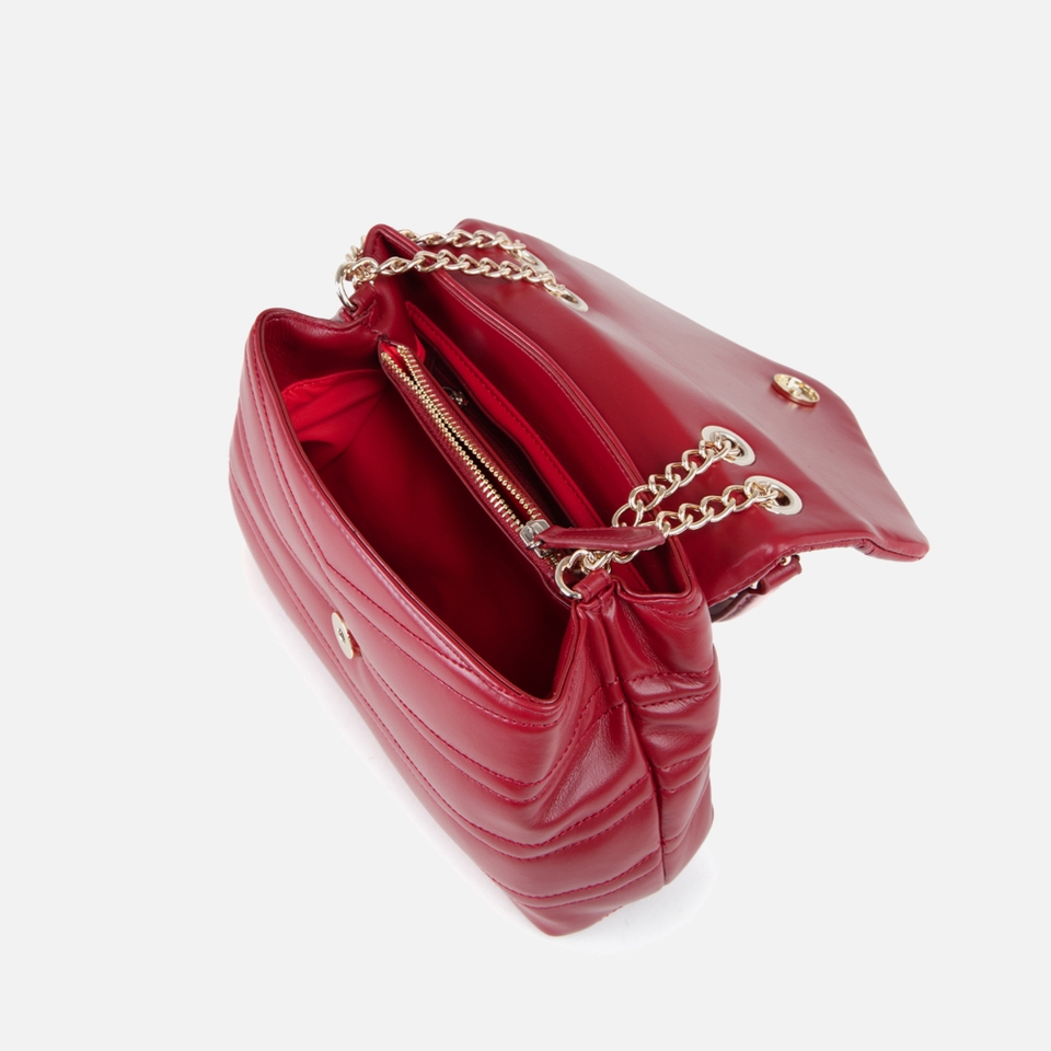 Valentino Privilege Flap Bag - Rosso Scuro