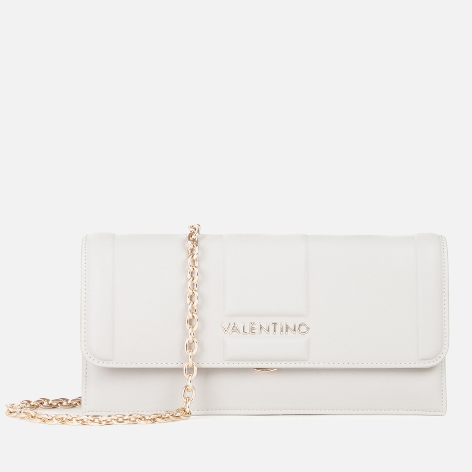 Valentino Brass Faux Leather Pochette Bag