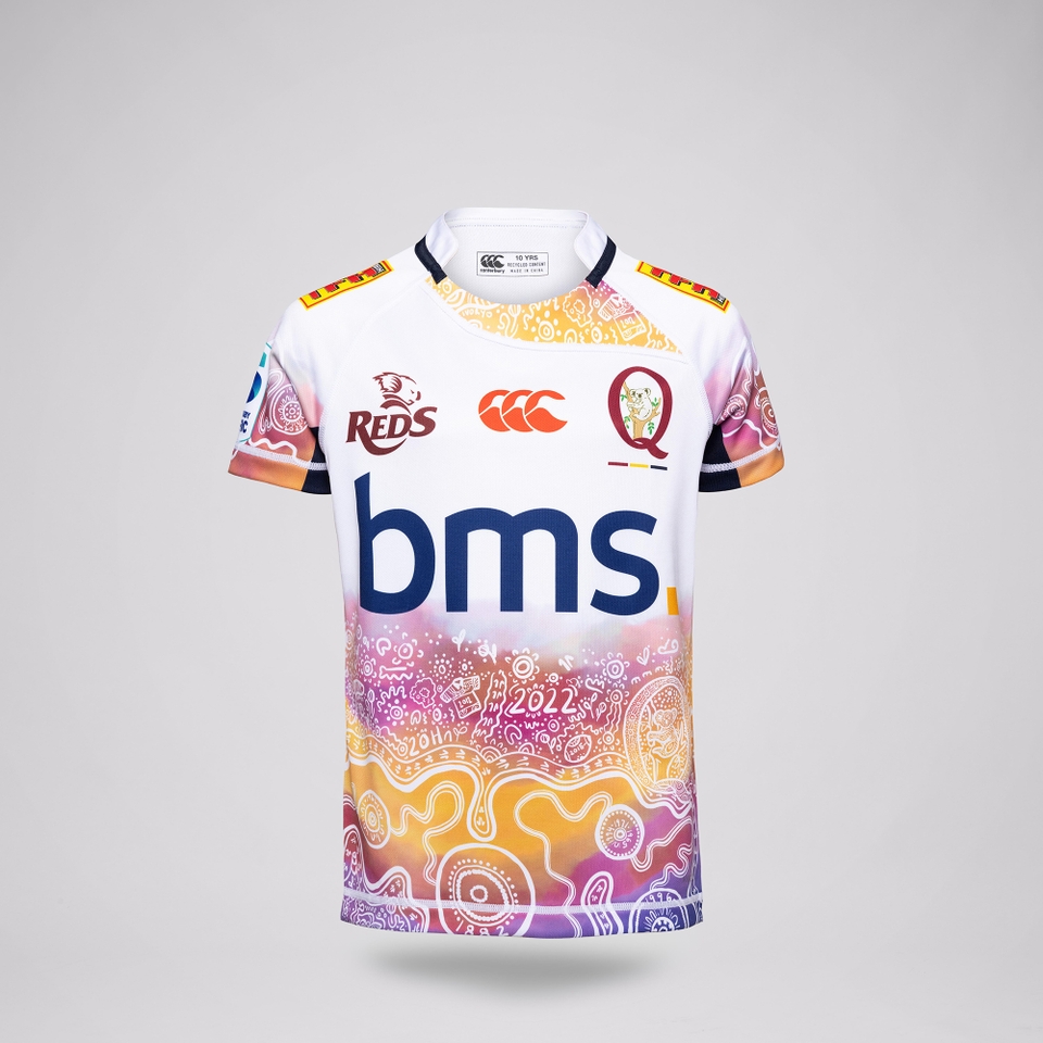 KIDS 2025 QLD REDS INDIGENOUS JERSEY ASSORTED