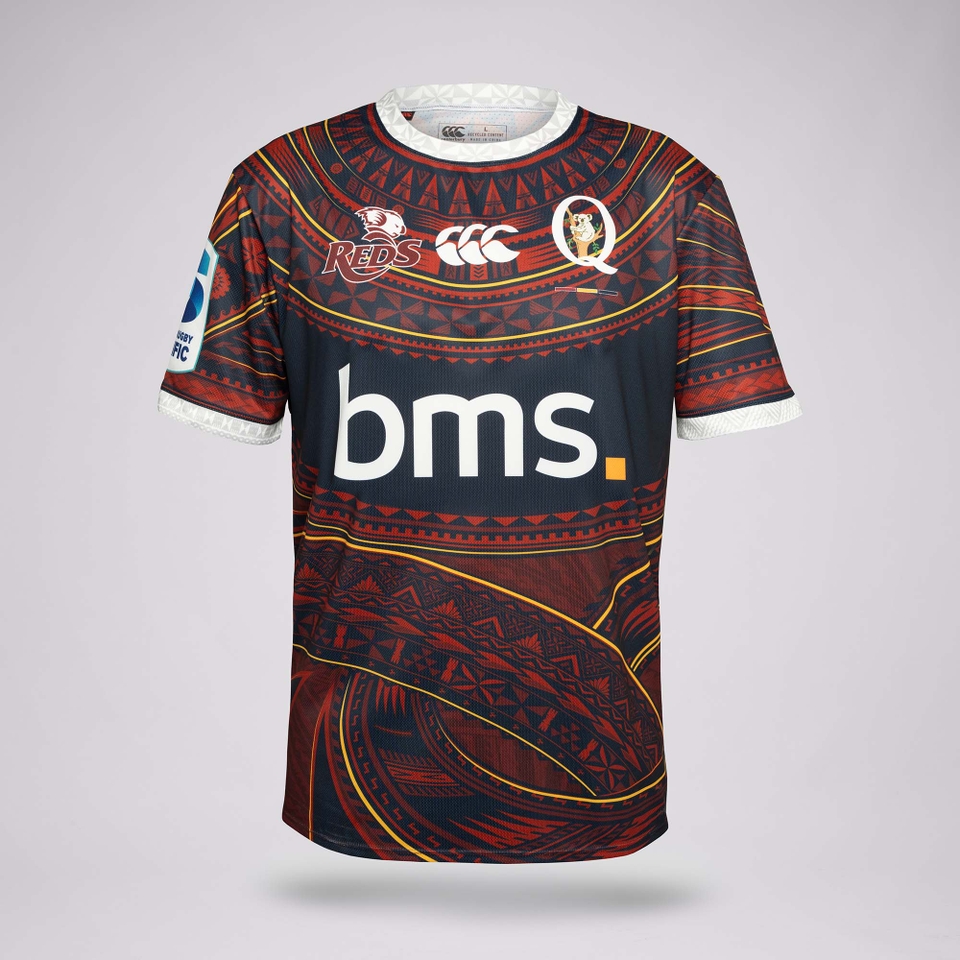MENS 2025 QLD REDS PASIFIKA WARM UP TOP