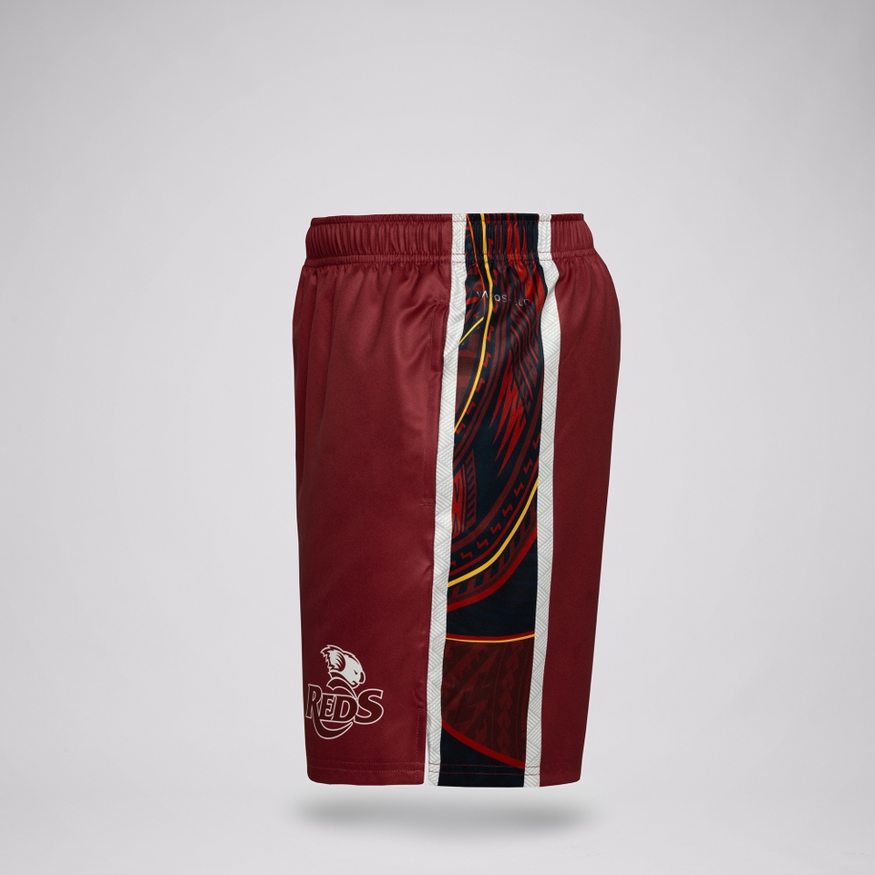 MENS 2025 QLD REDS PASIFIKA GYM SHORT