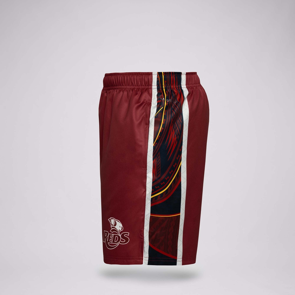MENS 2025 QLD REDS PASIFIKA GYM SHORT