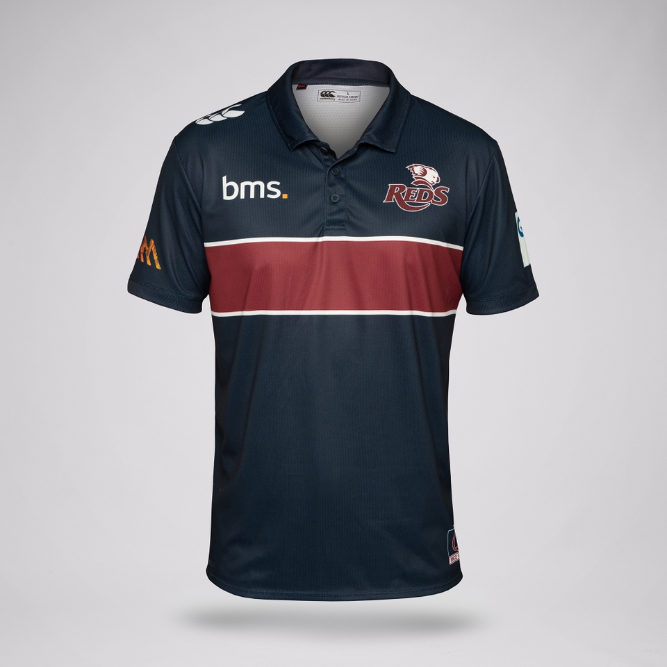 MENS 2025 QLD REDS MEDIA POLO