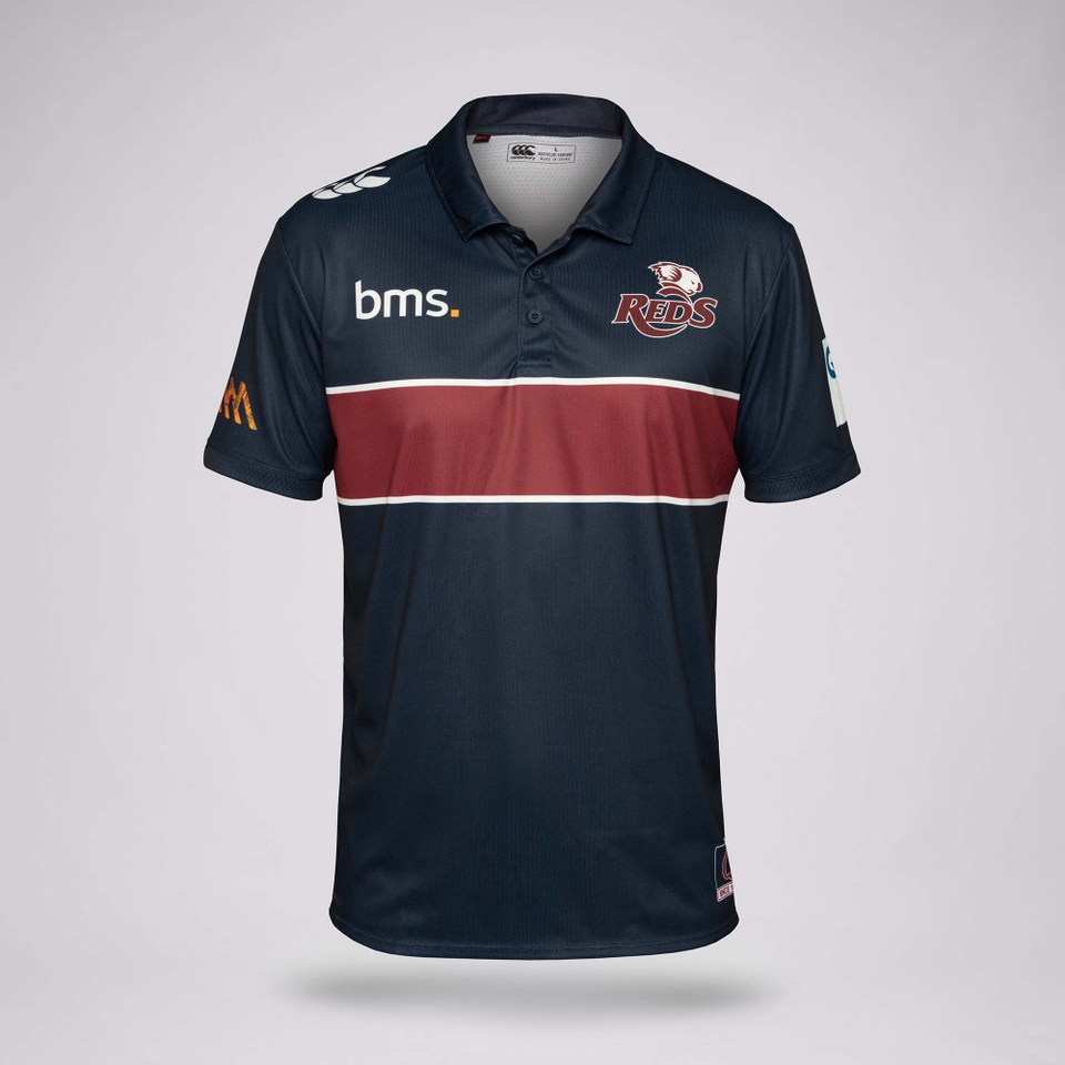 MENS 2025 QLD REDS MEDIA POLO