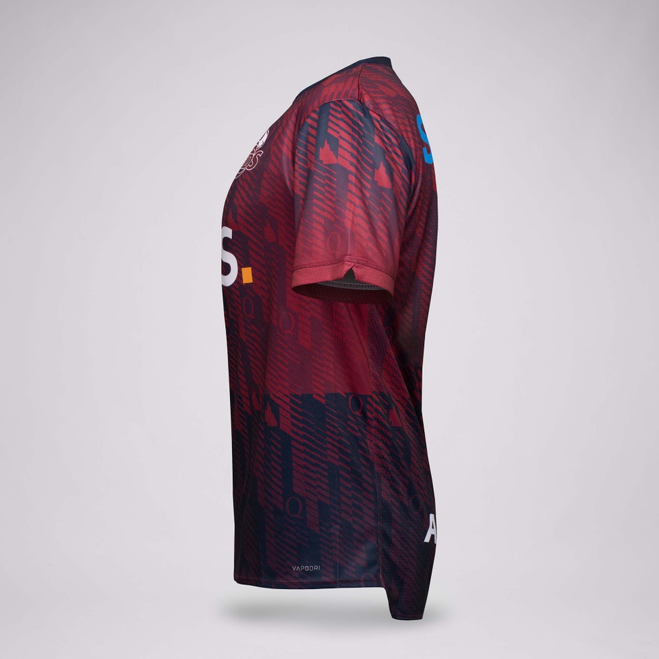 MENS 2025 QLD REDS COACHES TRAINING TEE MAROON