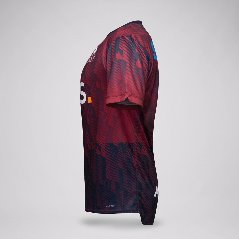 MENS 2025 QLD REDS COACHES TRAINING TEE MAROON