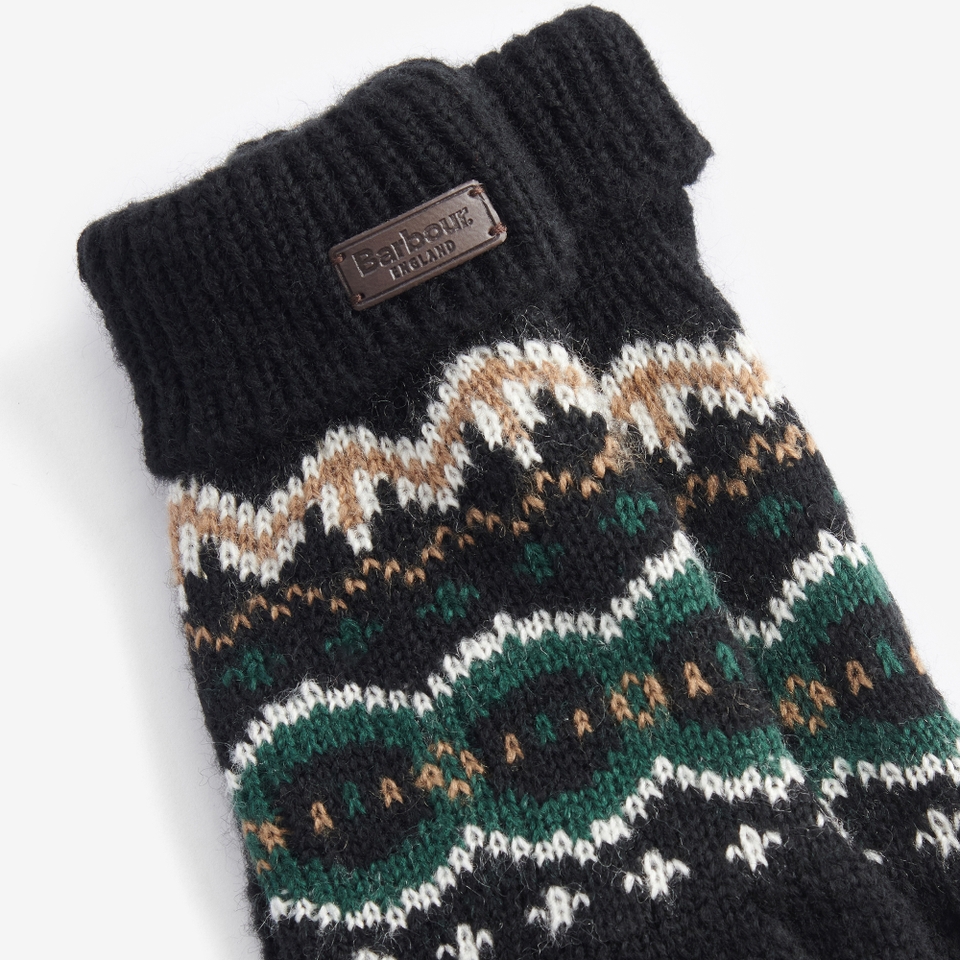 Barbour Case Fairisle Knit Gloves