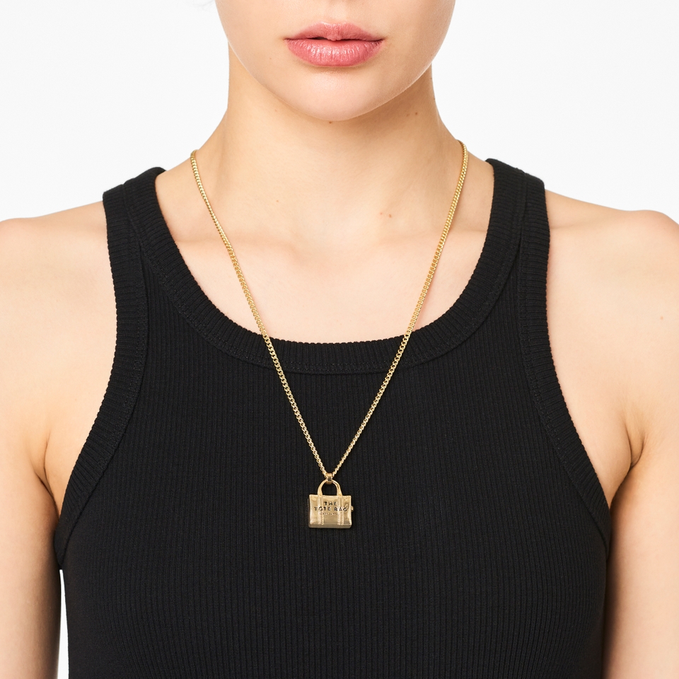 Marc Jacobs The Tote Bag Gold-Plated Necklace