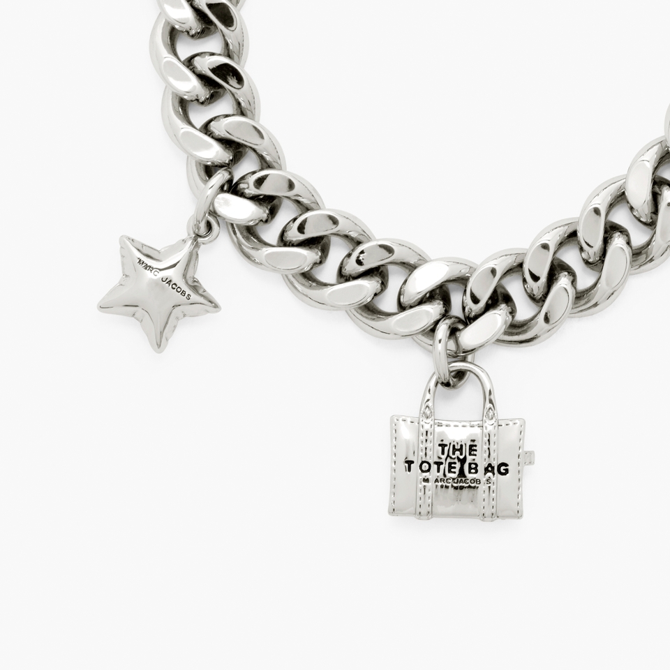 Marc Jacobs Women'sMini Icon Charm Bracelet - Light Antique Silver