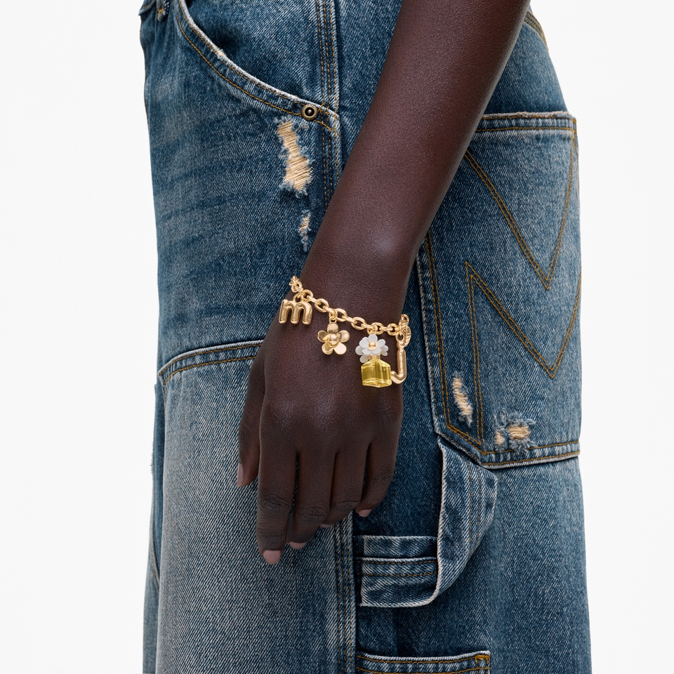 Marc Jacobs Daisy Gold-Plated Charm Bracelet