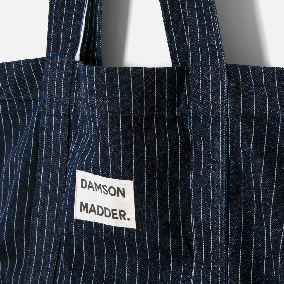 Damson Madder Pinstriped Denim Tote Bag