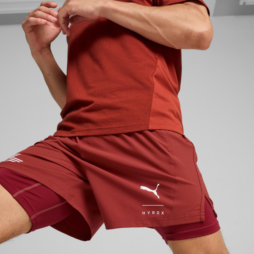 PUMA x HYROX Ultraweave 2in1 Shorts - Men's - Red
