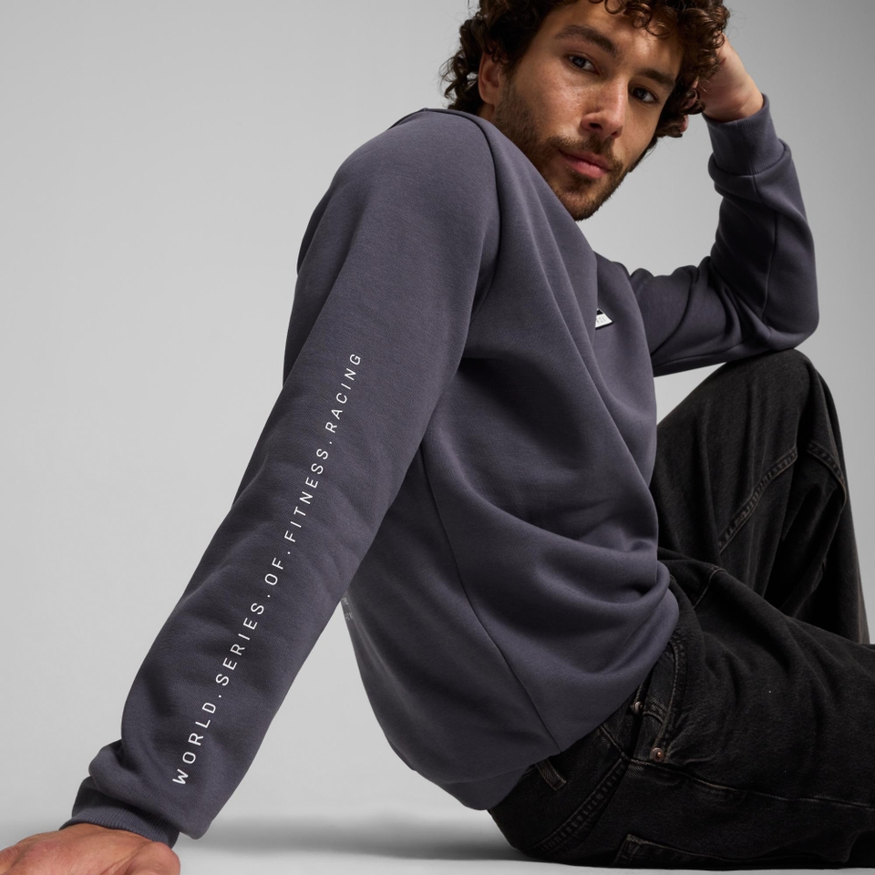 PUMA x HYROX Graphic Crew - Men's - Grey