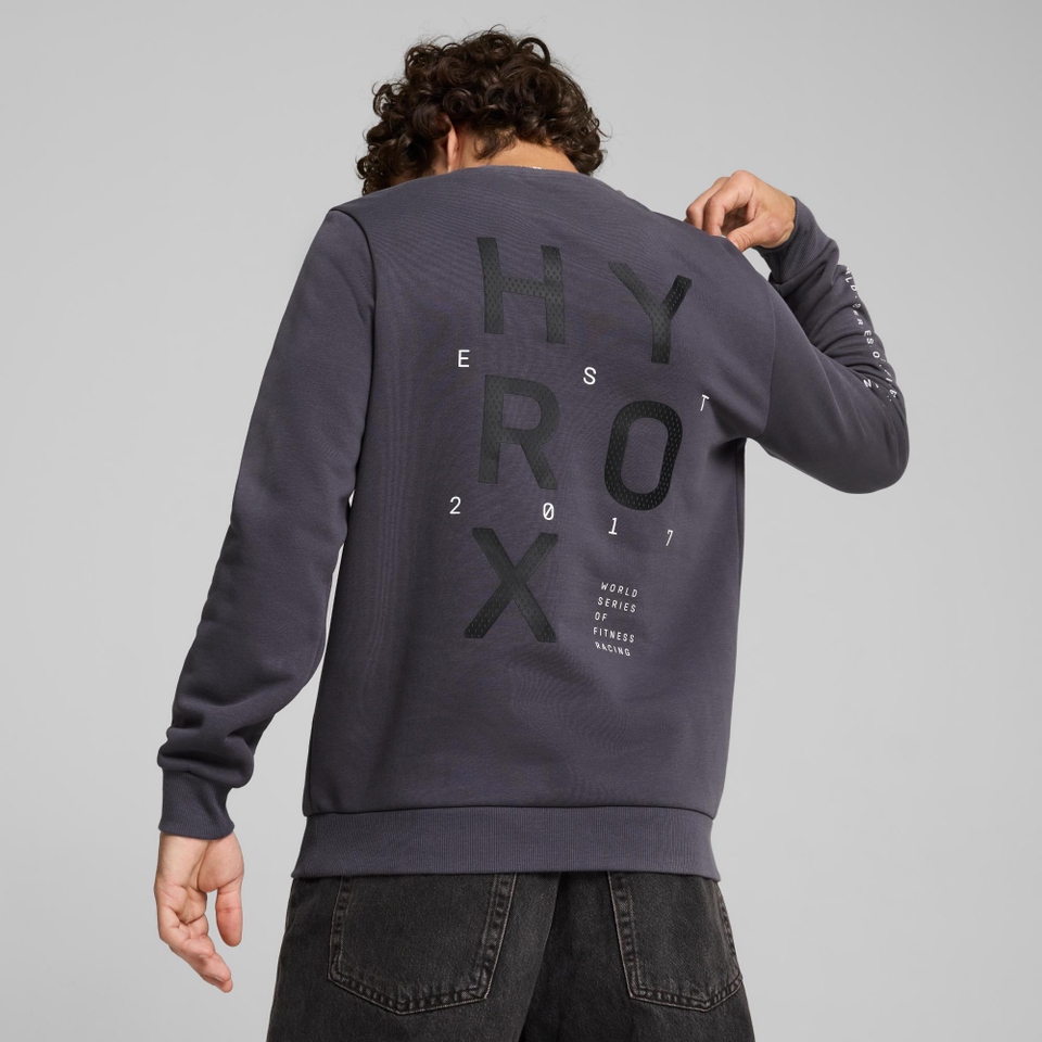 PUMA x HYROX Graphic Crew - Men's - Grey