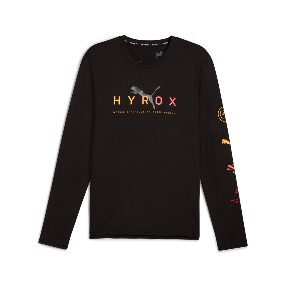 PUMA x HYROX Run Cloudspun Long Sleeve Tee - Men's - Black