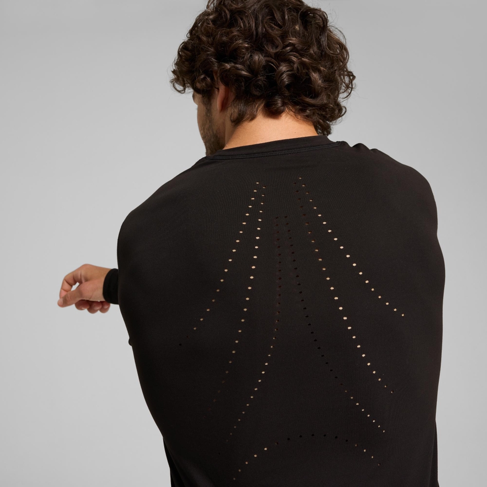 PUMA x HYROX Run Cloudspun Long Sleeve Tee - Men's - Black