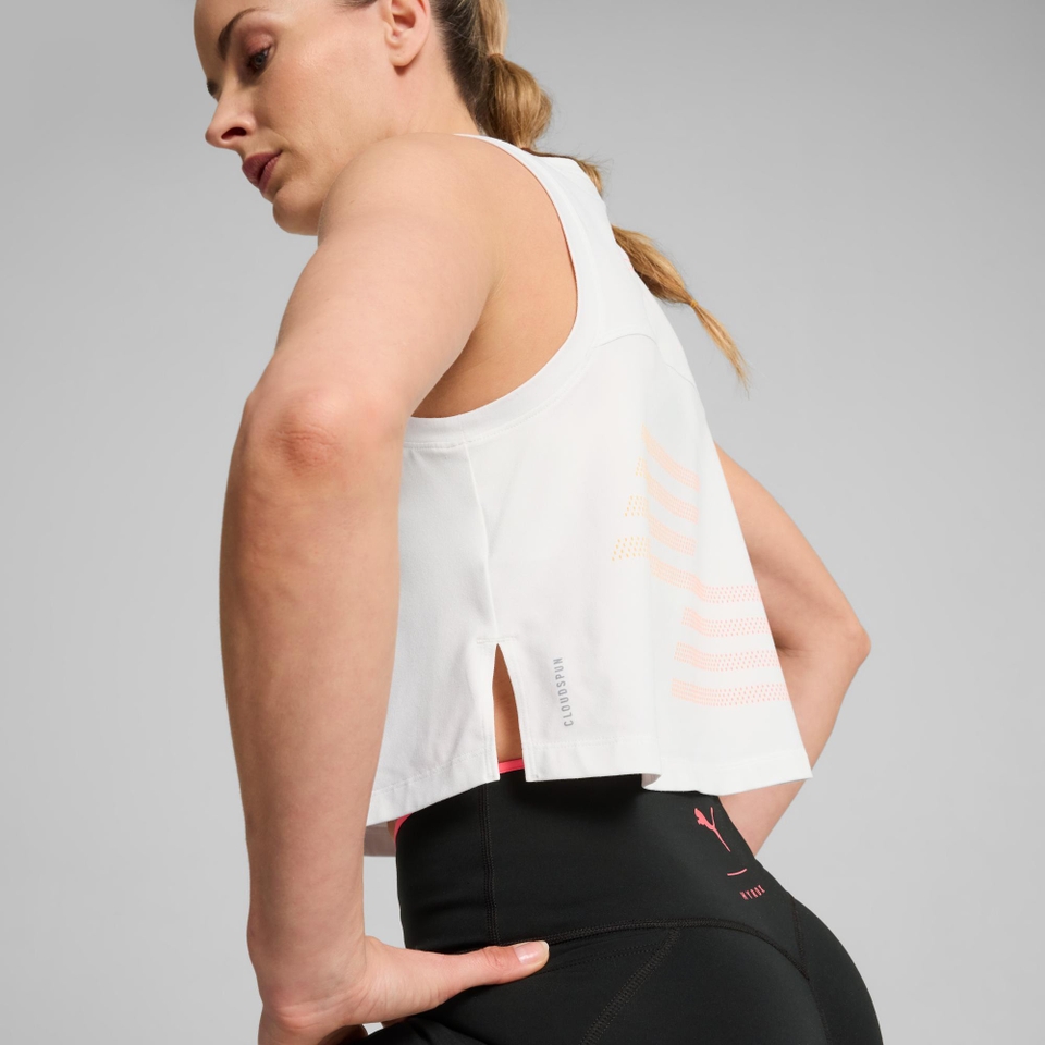 PUMA x HYROX Cloudspun Sleeveless Tank - Women's - White