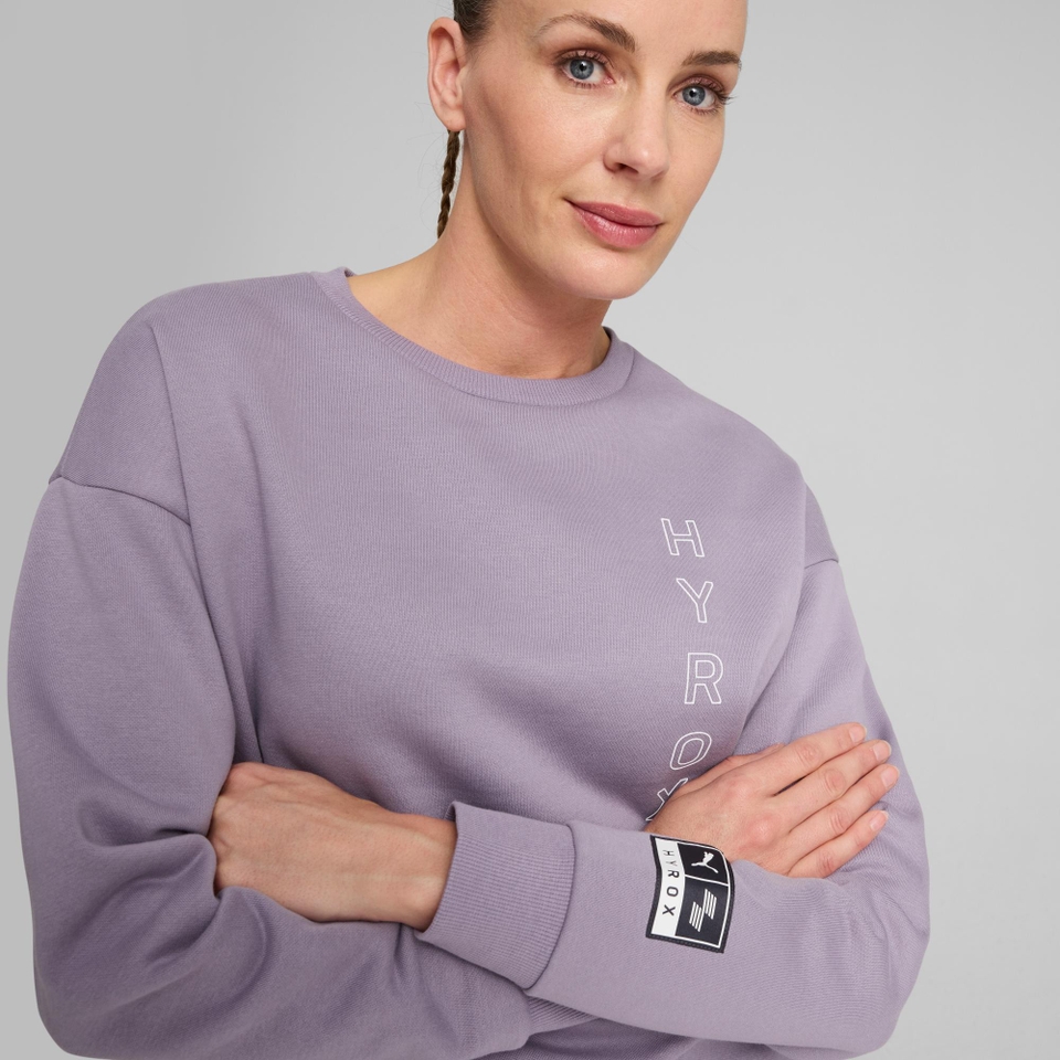 PUMA x HYROX Graphic Crew - Women's - Purple