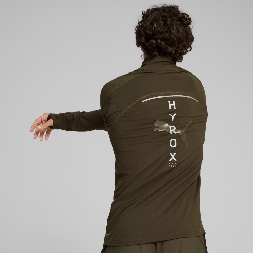 PUMA x HYROX Run Cloudspun 1/4 Zip - Men's - Green