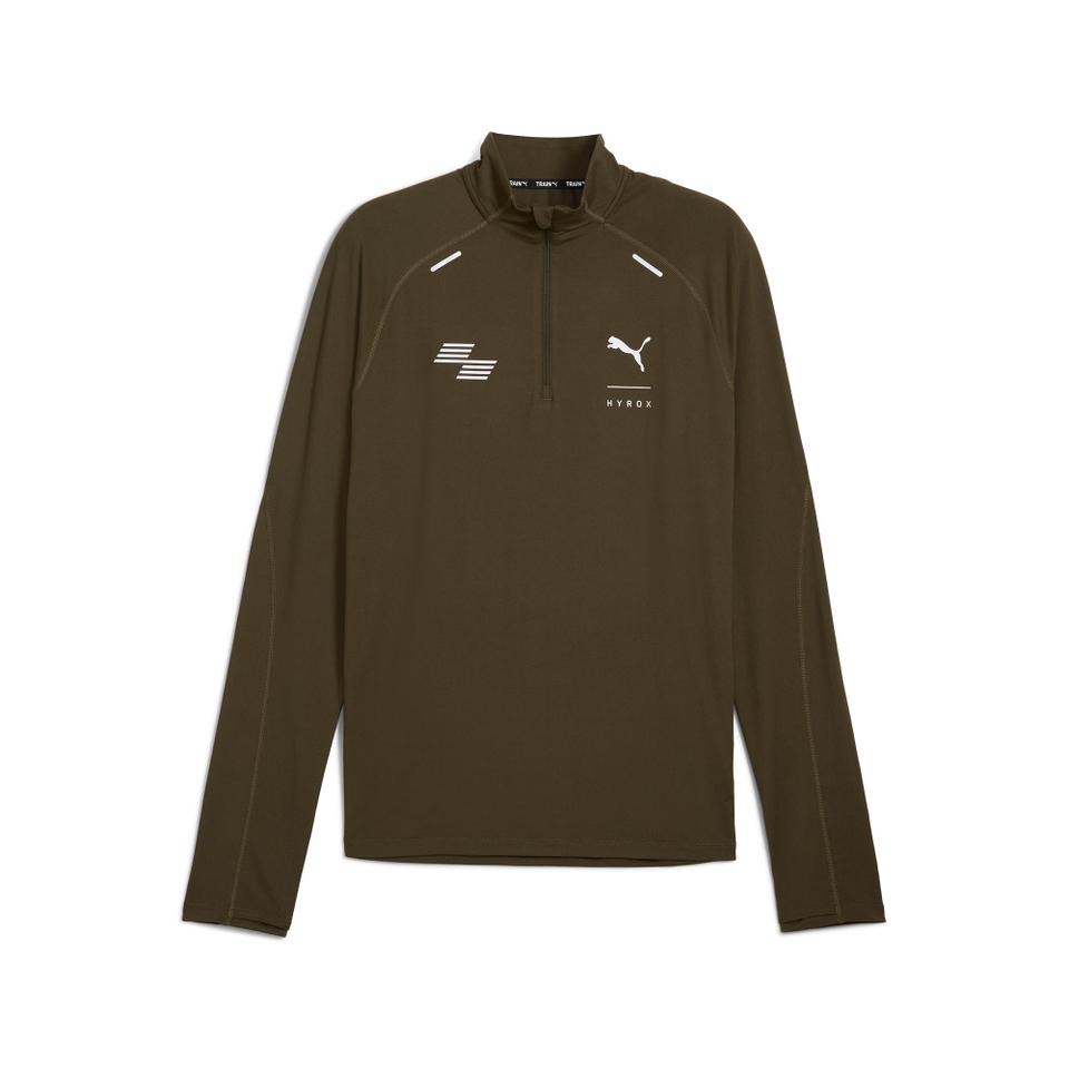 PUMA x HYROX Run Cloudspun 1/4 Zip - Men's - Green