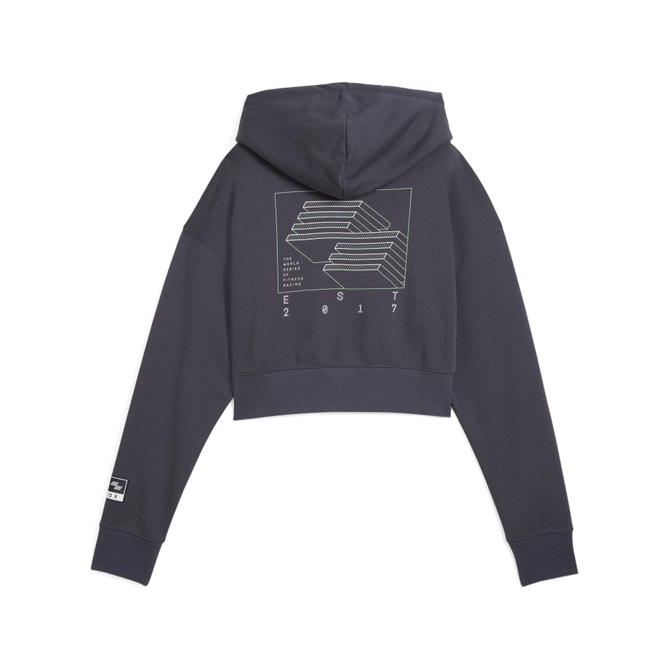 PUMA x HYROX Cropped Hoodie - Women's - Grey