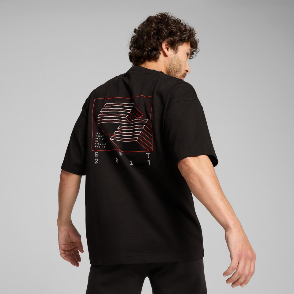 PUMA x HYROX Oversized Graphic Tee - Men's - Black