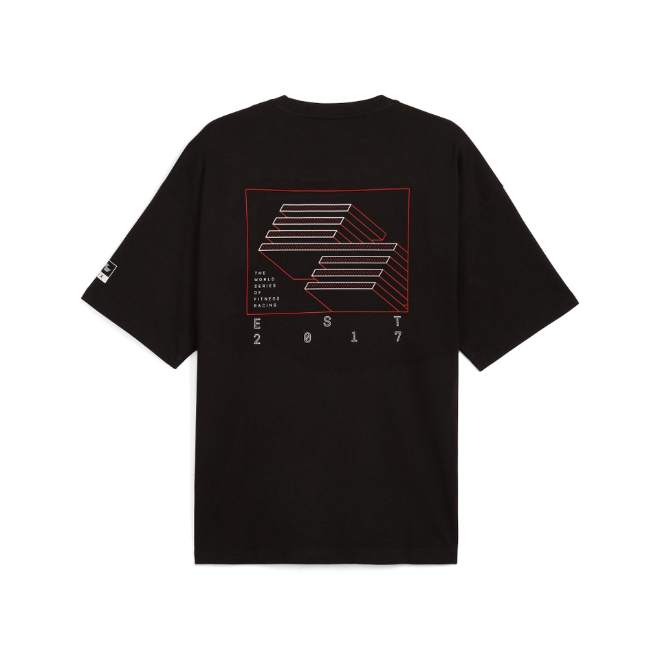 PUMA x HYROX Oversized Graphic Tee - Men's - Black
