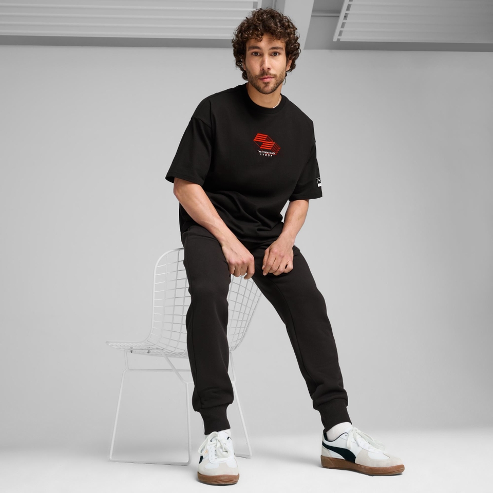 PUMA x HYROX Oversized Graphic Tee - Men's - Black