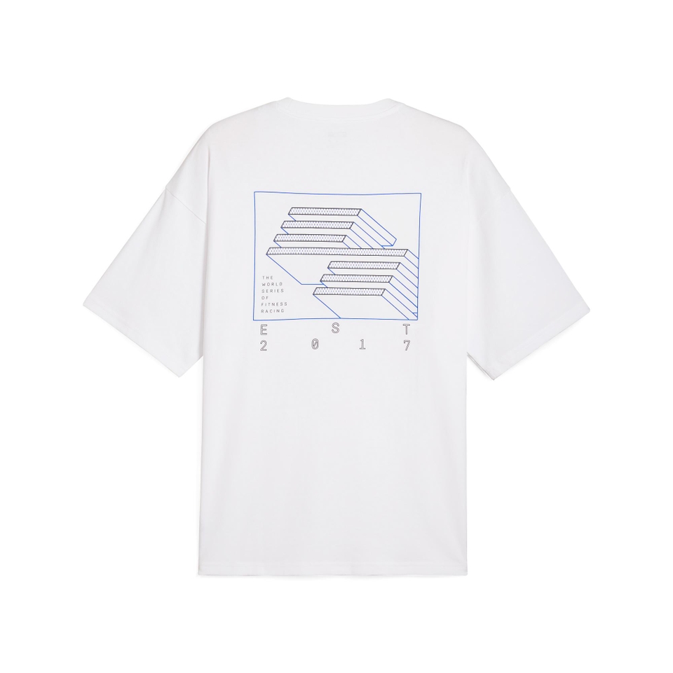 PUMA x HYROX Oversized Graphic Tee - Men's - White