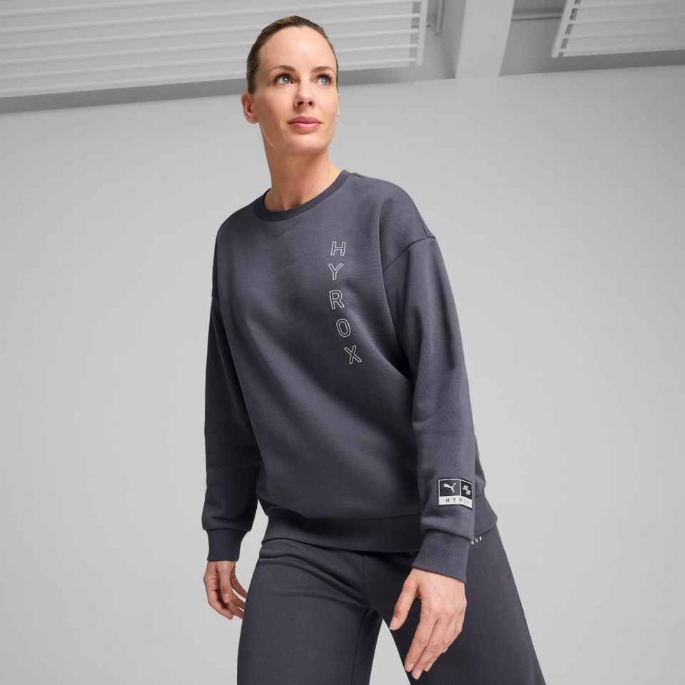 PUMA x HYROX Graphic Crew - Women's - Grey