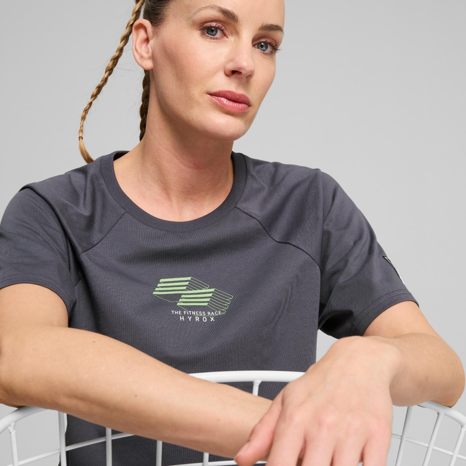 PUMA x HYROX Motion Cat Tee - Women's - Grey
