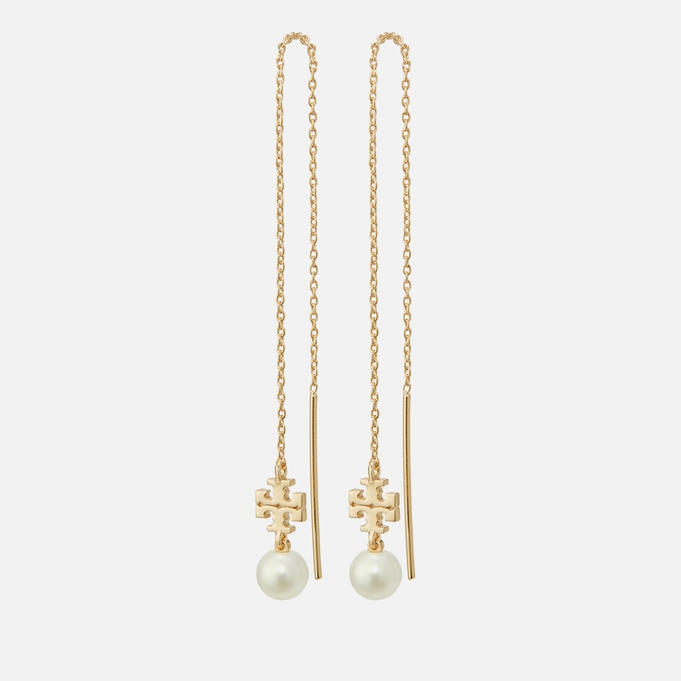 Tory Burch Women's Kira Pearl Threader Earrings - Gold