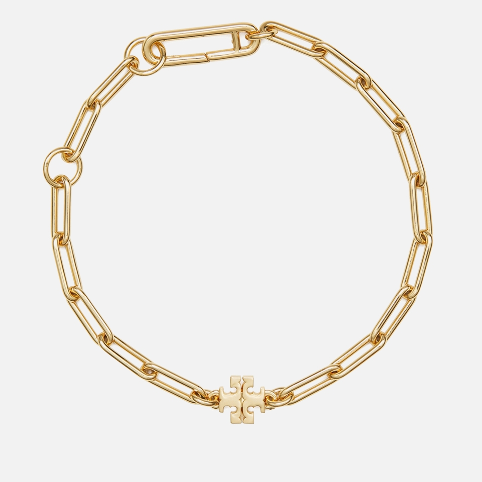 Tory Burch Good Luck Chain Link 18k Gold-Plated Bracelet