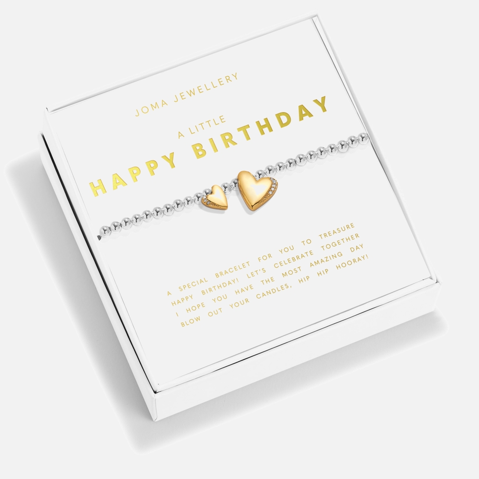 Joma Jewellery Boxed A Little Happy Birthday Gold-Plated Bracelet