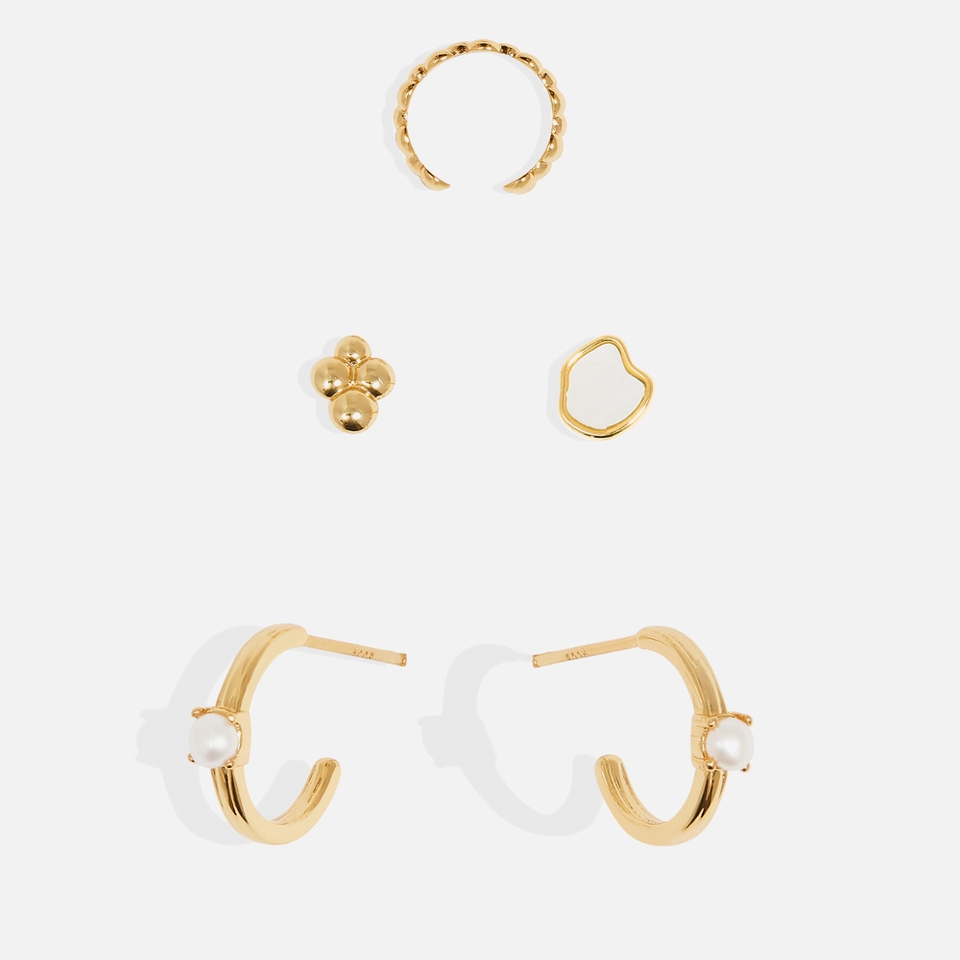 Joma Jewellery Stacks Of Style Gold-Plated Earrings