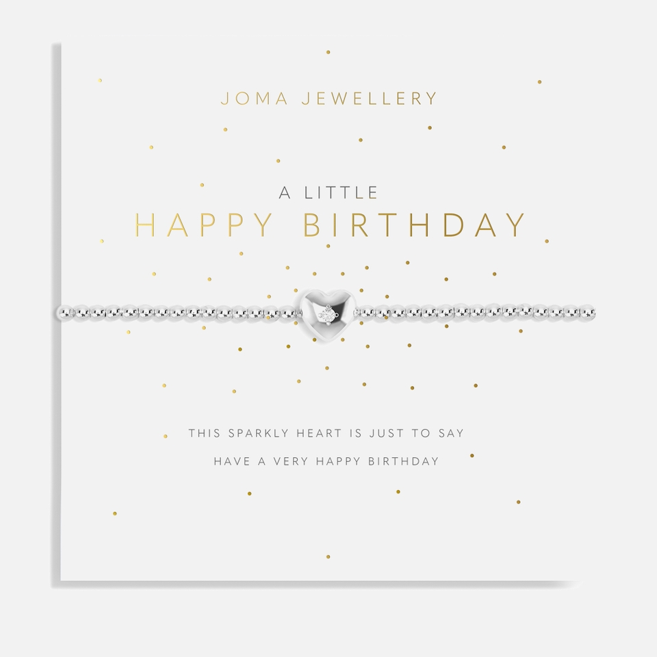 Joma Jewellery A Little Happy Birthday Silver-Plated Bracelet