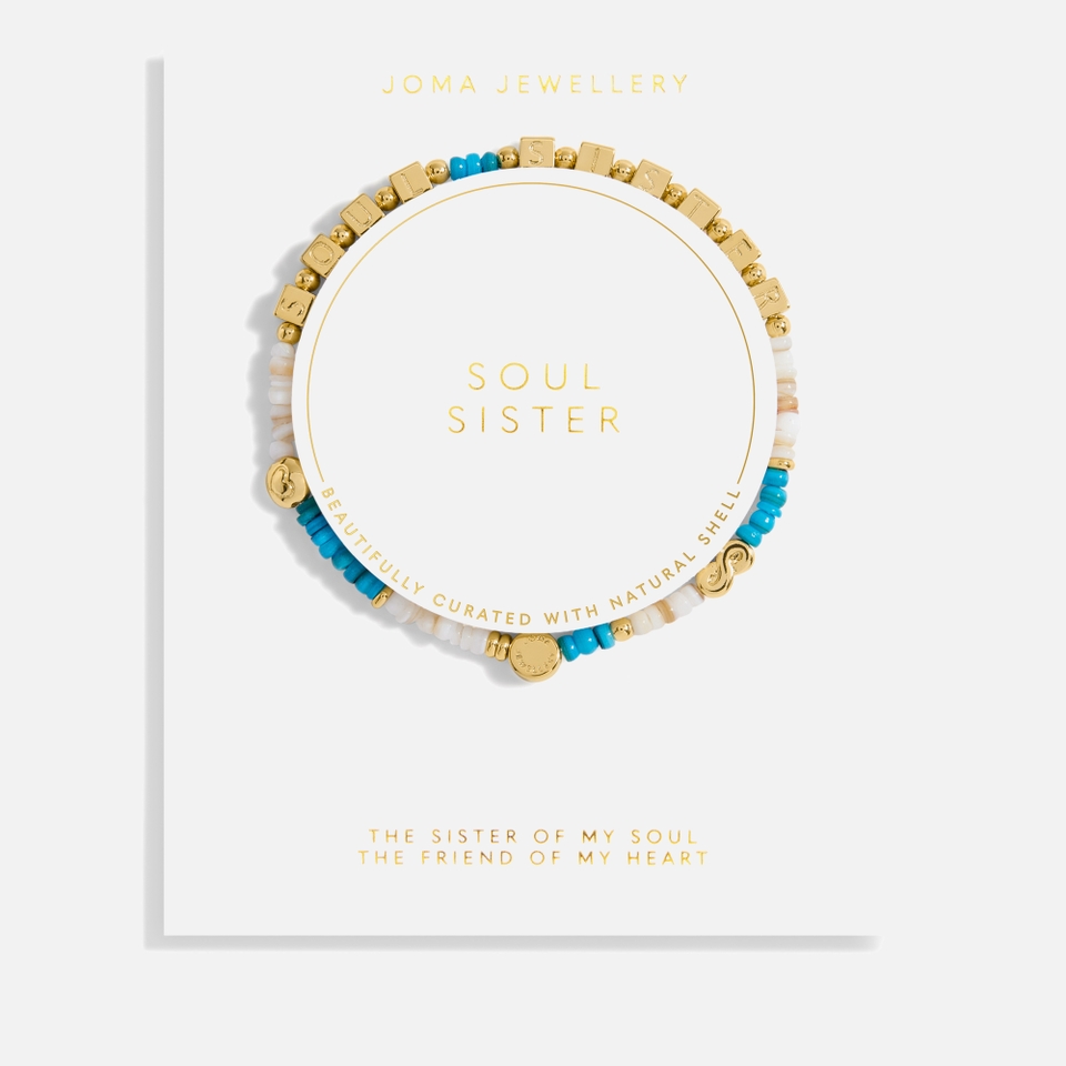 Joma Jewellery Words To Live By Soul Sister Gold-Plated Bracelet