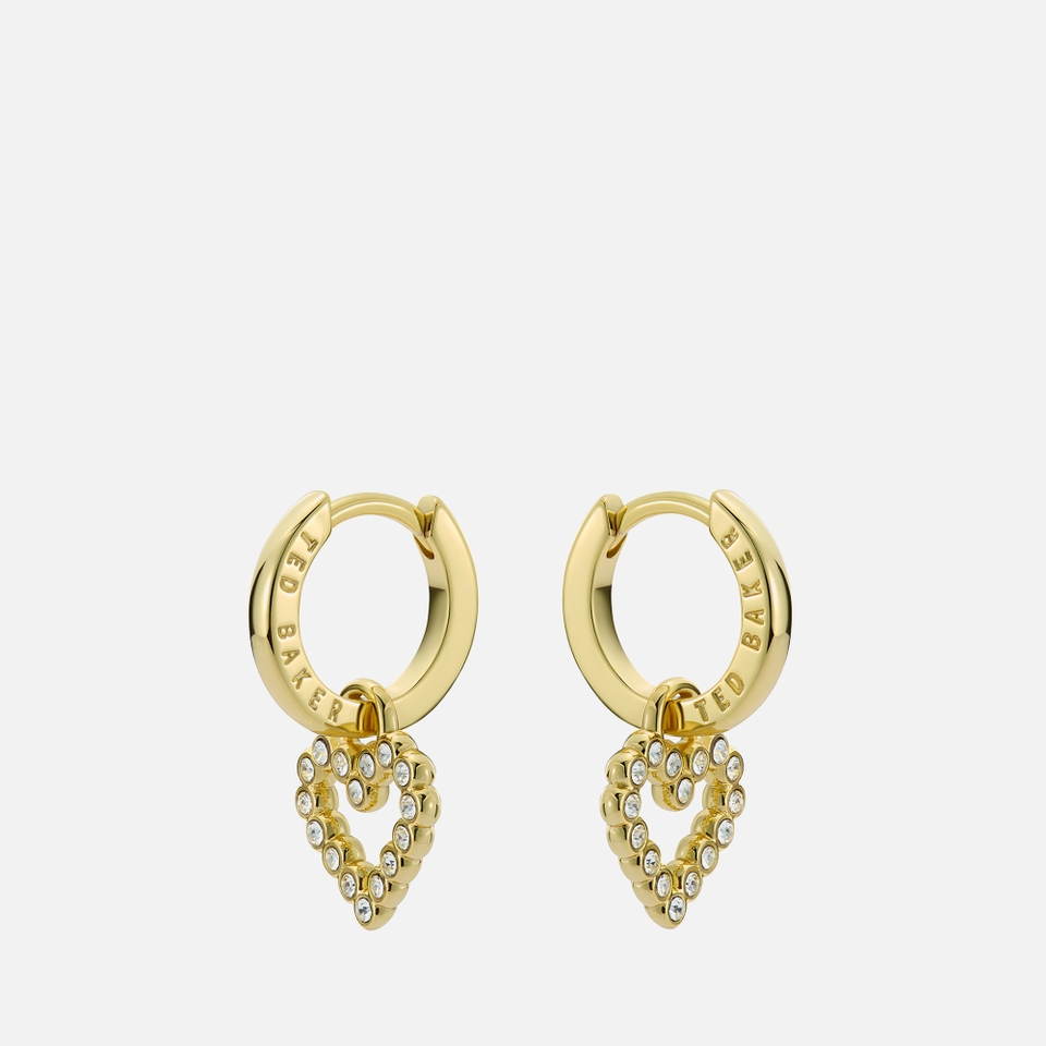Ted Baker Amora Halo Gold-Plated Heart Earrings