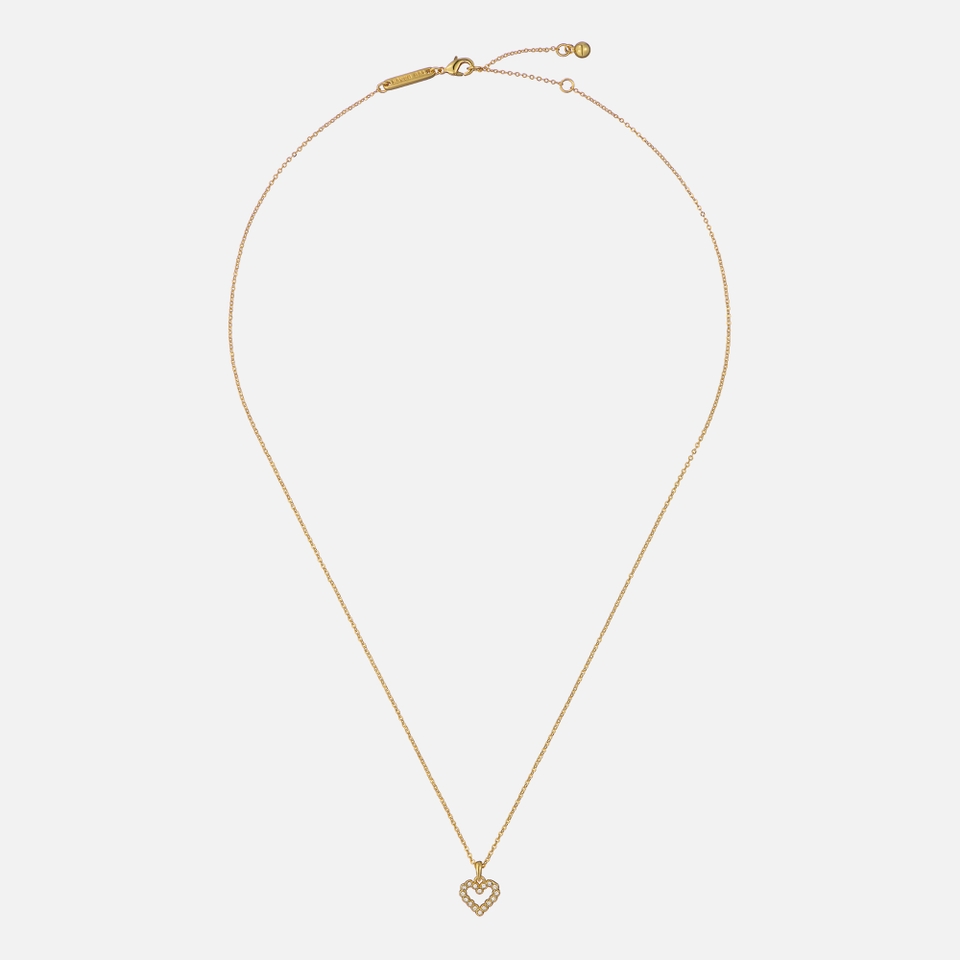 Ted Baker Amore Halo Gold-Plated Heart Necklace