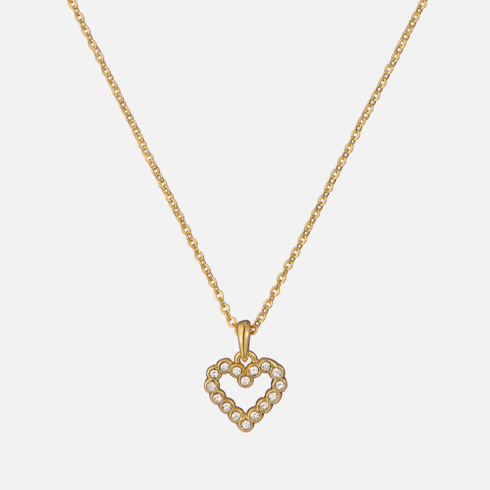Ted Baker Amore Halo Gold-Plated Heart Necklace