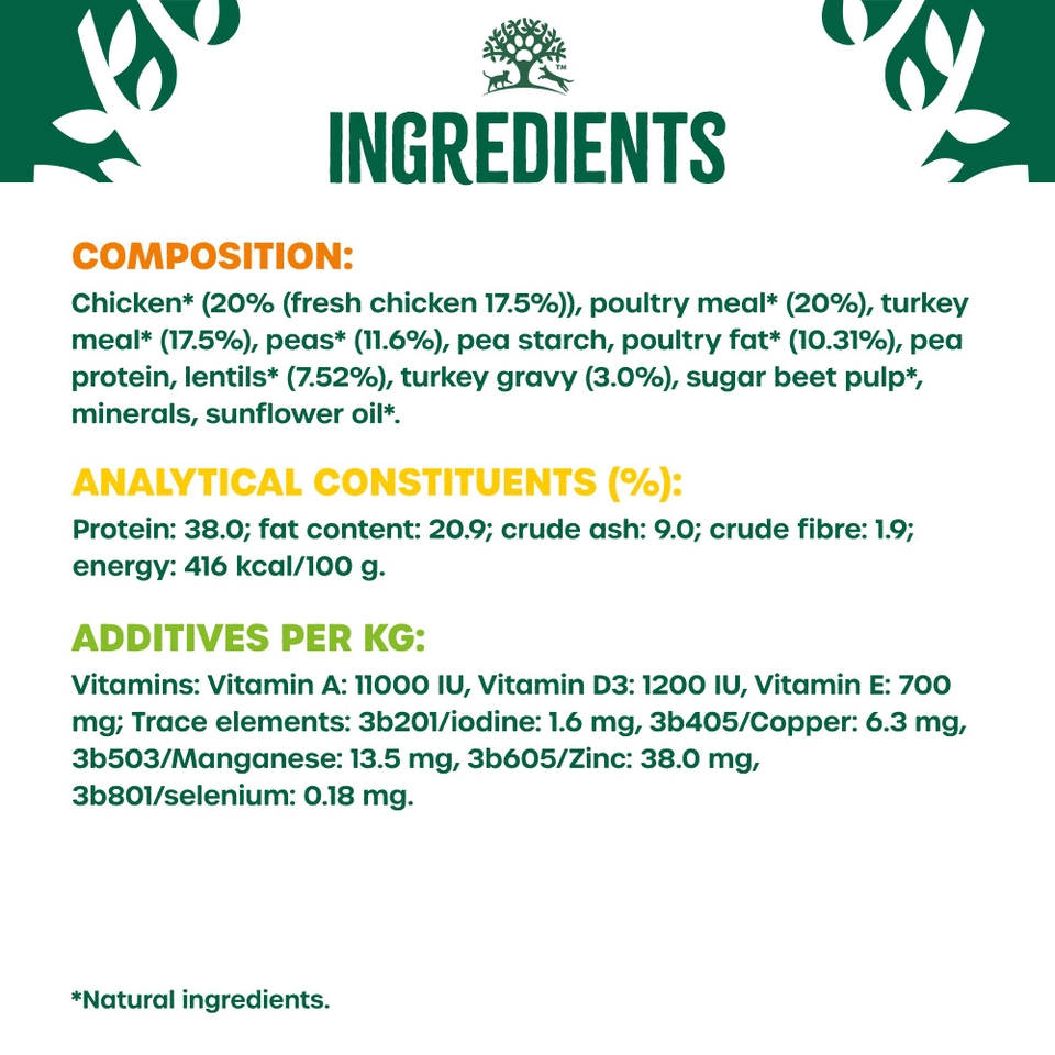 Adult Chicken & Turkey High Protein Dry Dog Food
