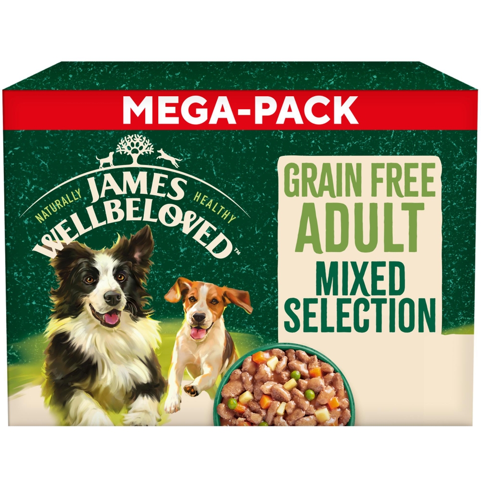 Adult Turkey & Lamb & Chicken in Gravy Grain Free Wet Dog Food Pouches 48 pouches