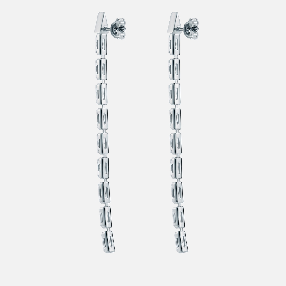 Ted Baker Isalie Baguette Silver-Plated Slinky Earrings